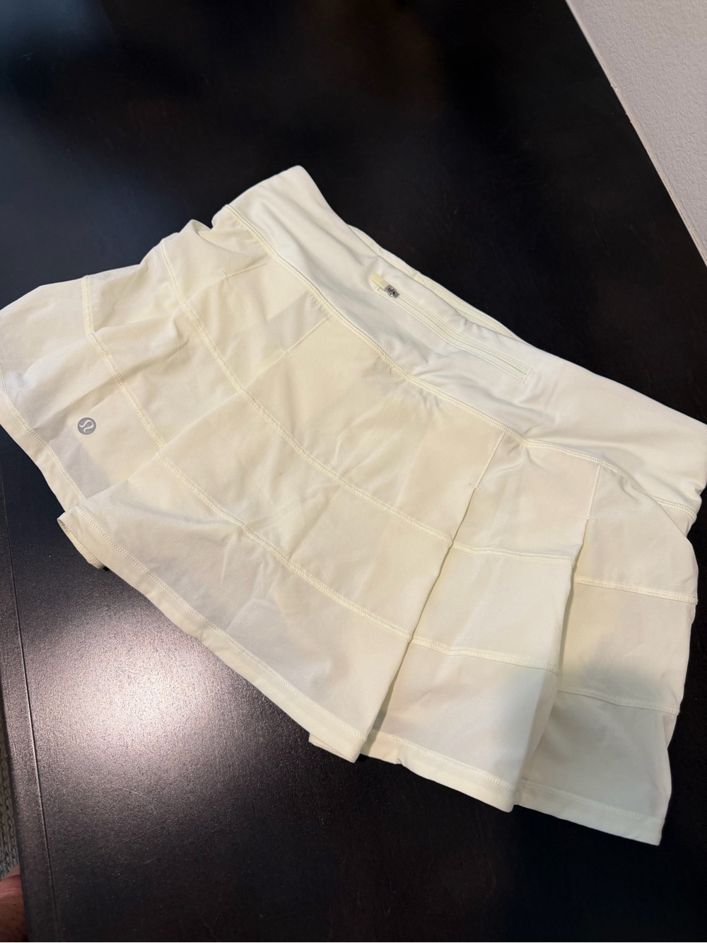 lululemon athletica Pace Rival Light Yellow Tennis Skirt